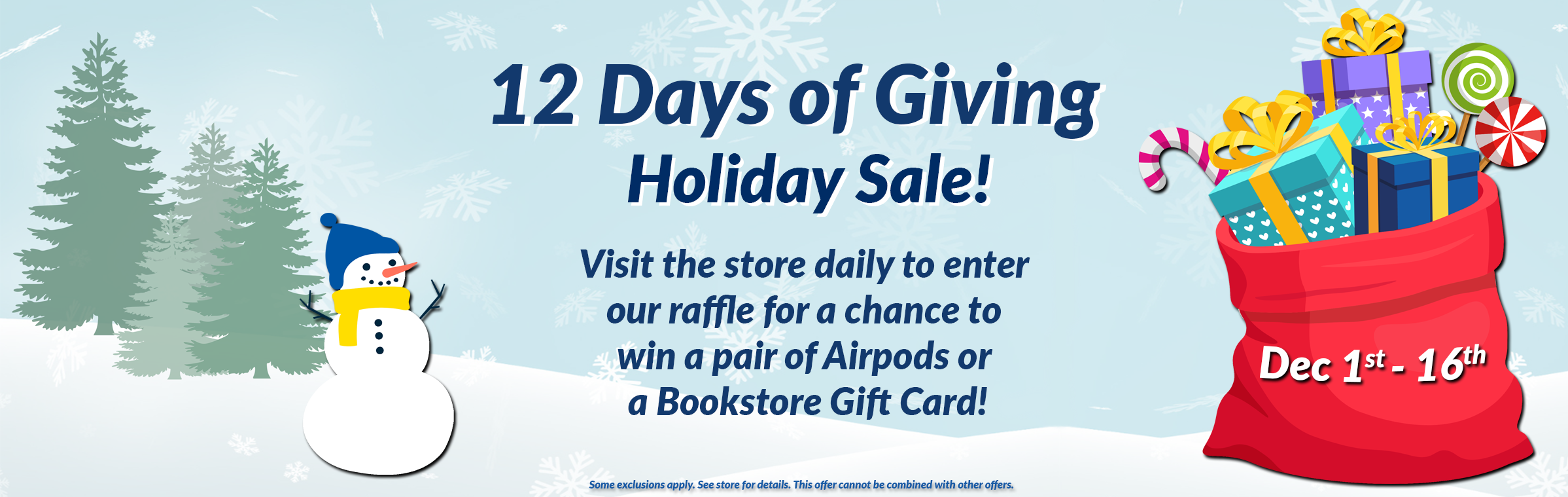 12 Days of Giving Holiday Sale